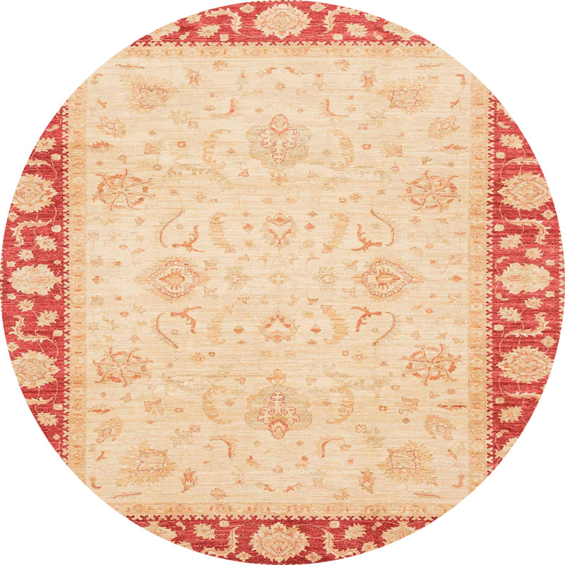 Tapis abstrait moderne 4052, Rond 7 pi