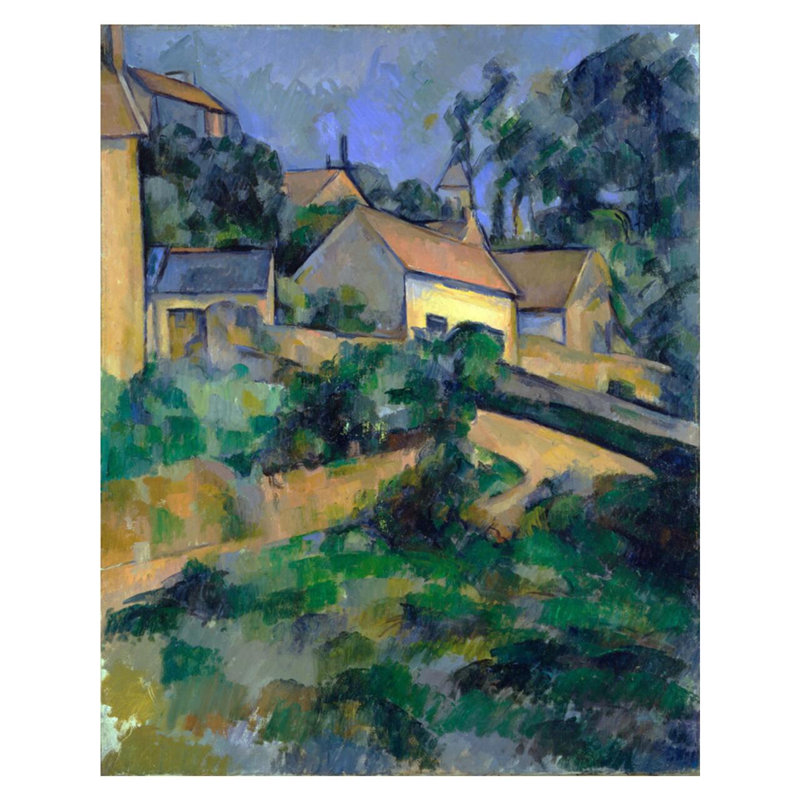 La Route tournante à Montgeroult, Paul Cézanne, estampe numérique, H 40 po x l 32 po
