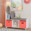 Banc de rangement rembourré pour enfants RiverRidge