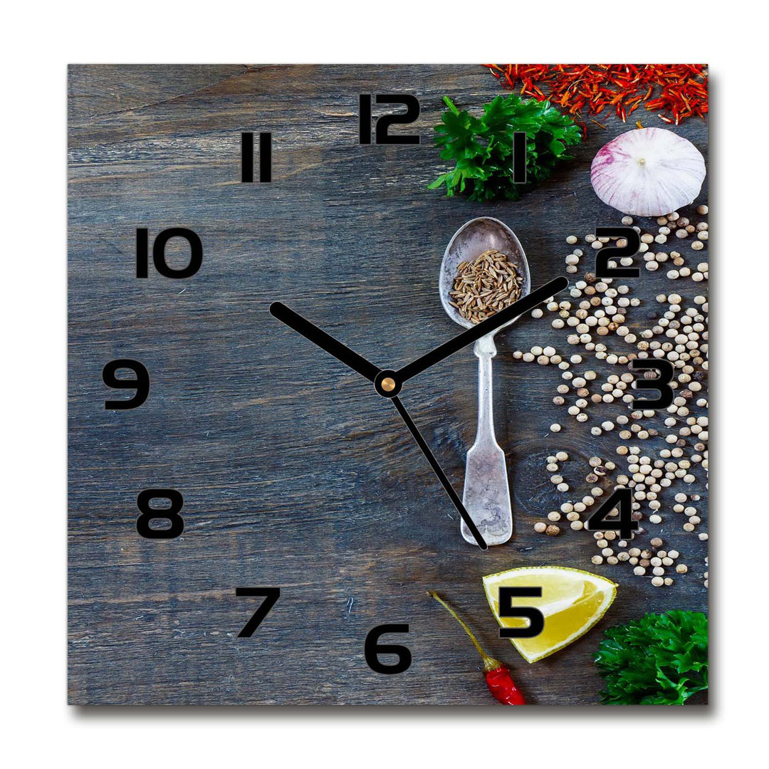 Analoge Wanduhr Joneka Spices and Herbs 60 cm Geräuschlos