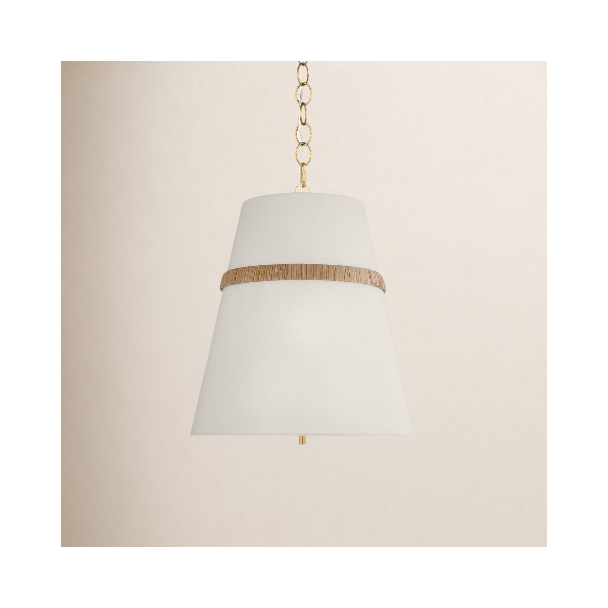 Daquavion Linen Steel Dimmable Pendant, 3, 20.88" H x 18" W x 18" D