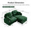 Canapé modulaire en L avec repose-pieds Cloud-811928015