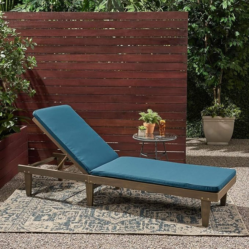 NADINE CHAISE LONGE, Blue, Brown, 1