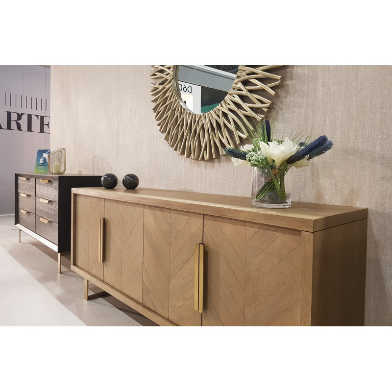 Halsten 200cm Solid Wood Sideboard