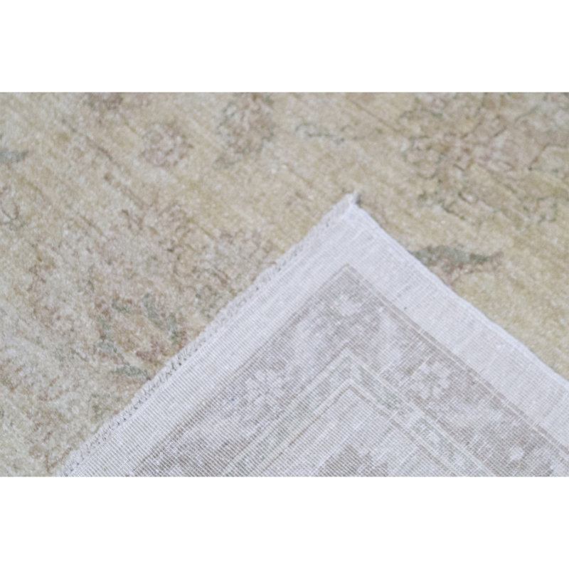 Sultanabad Hand-Knotted High-Quality Ivory Area Rug