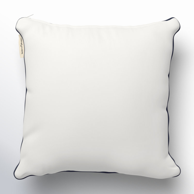 Housse et insert de coussin d'extérieur Rivie, H 26 po x l 26 po, Blanc