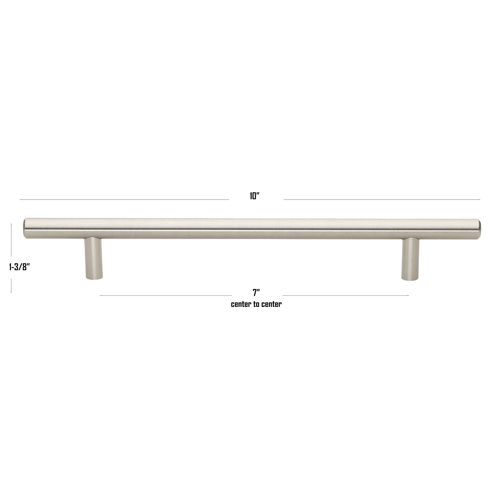 Roman Bar Pull, Stainless Steel, 7"