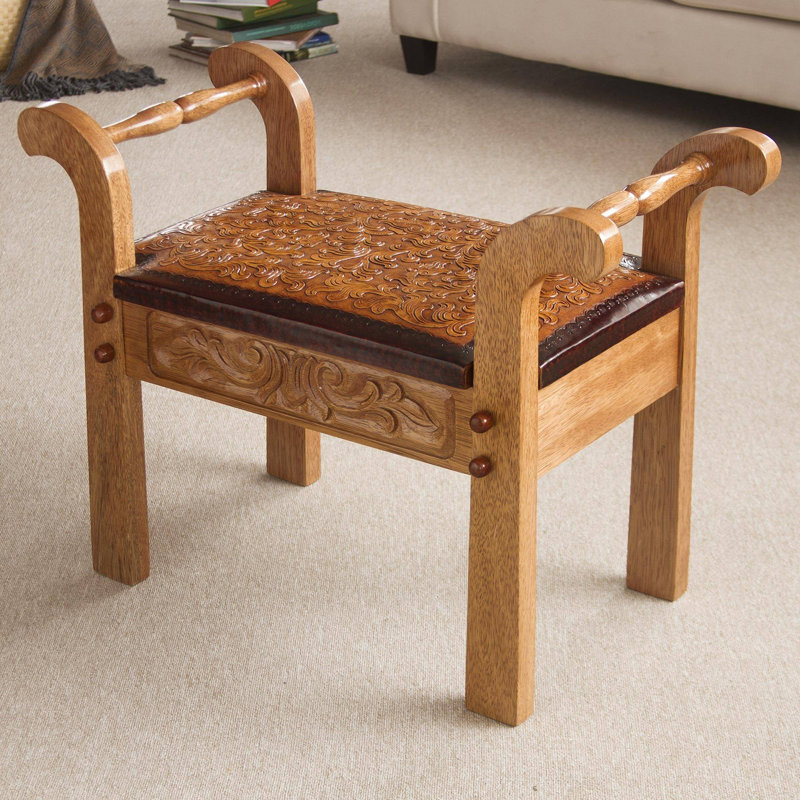 Solid Wood Accent Stool