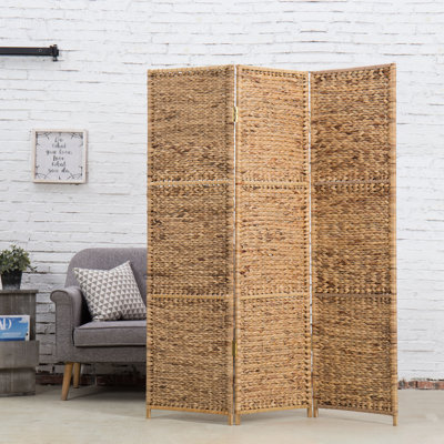 145.4Cm W x 177.8Cm H 3 - Panel Solid Wood Room Divider