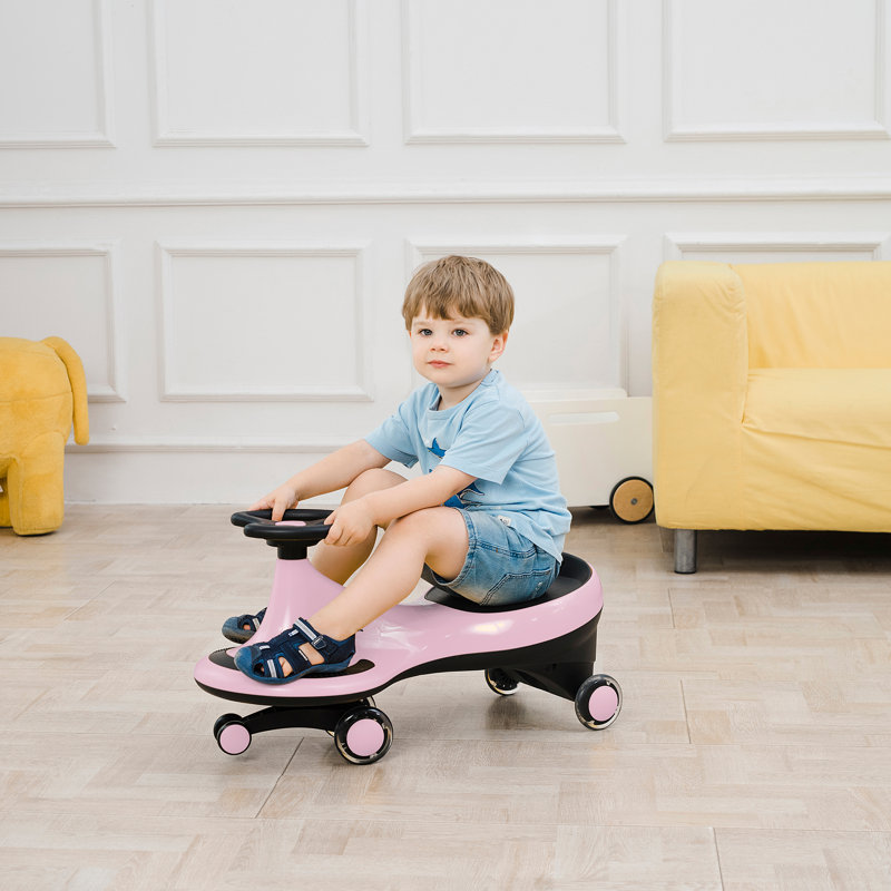 Freddo 1 Seater Push & Kick Ride On Toy Push/Pull Ride On Toy, Pink