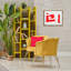 Abstrait, symbole rouge abstrait, art mural encadré par Daniel Houston-808146359-808146363