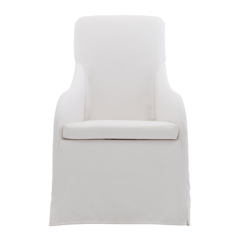 Bellair Outdoor Dining Armchair, White Sunbrella 6063-000