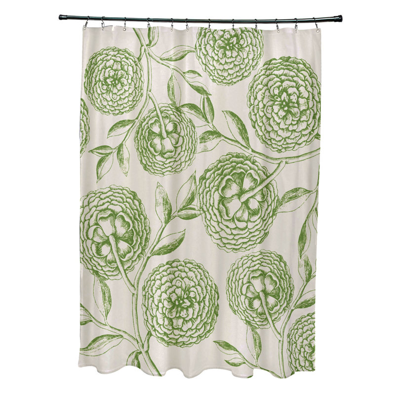 Rideau de douche simple Slezak, Vert