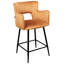 Panaca Upholstered Counter Stool with Metal Frame-473863678