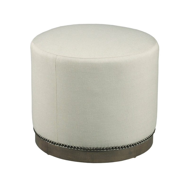 Corbin Round Ottoman, Montego Bay, Bark (8789 06)