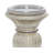 Glass Handmade Turned Style Pillar Decorative Gray Candle Holder Set