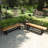 Alderfield Solid Wood Acacia Outdoor Bench