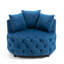 Fauteuil demi-tonneau en velours capitonné de 36,6 po de largeur Vernia-88580775