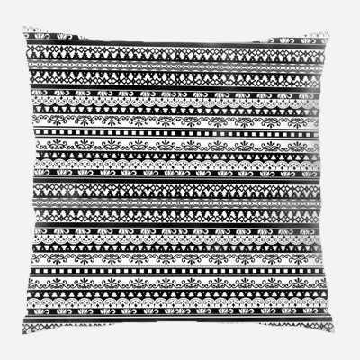 Striped Microsuede Reversible Throw Pillow