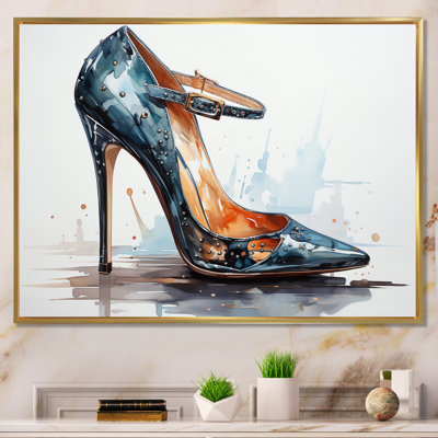 Black Fashion High Heel Power I - Imprimé