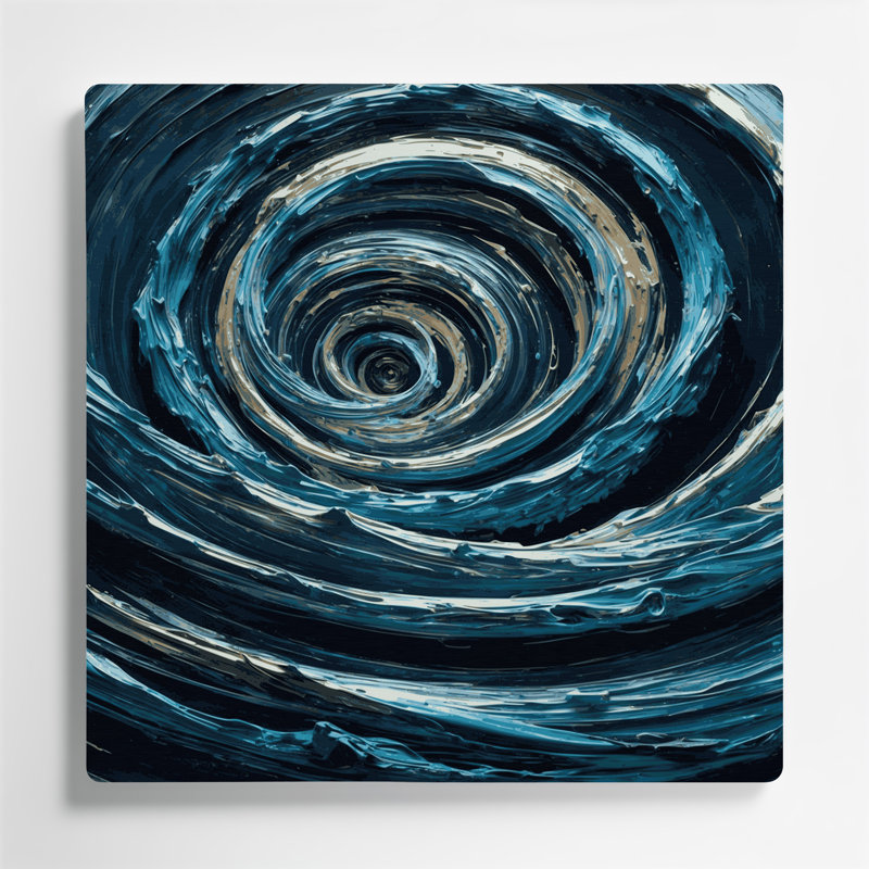 Art mural gris Sci Fi Gravitational Wave