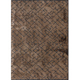 Rapture Flatweave Cotton Brown/Navy Area Rug