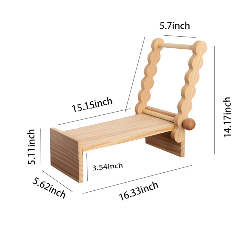 Organisateur de bureau en bois manufacturé Zarya