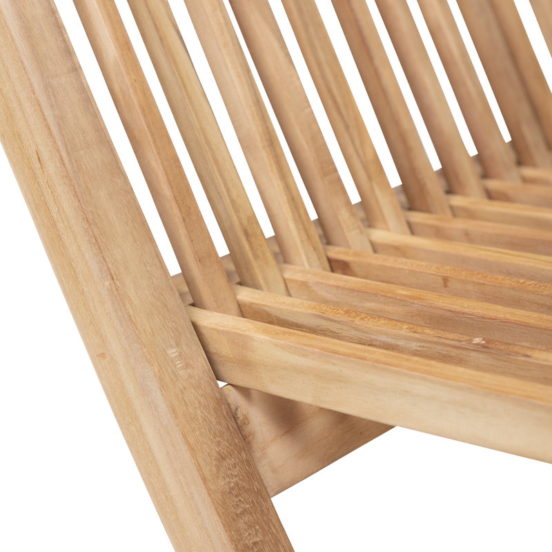 Chaise d'appoint de patio en teck Waynetown