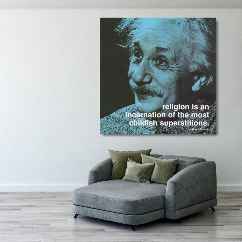 Albert Einstein - Religion IMP-SS086, H 28 po x l 28 po