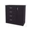 Commode 4 tiroirs avec armoire latérale Wenge