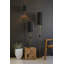  Lampe de table or antique avec abat-jour en métal noir cannelé - hauteur de 36 pouces - éclairage décoratif moderne