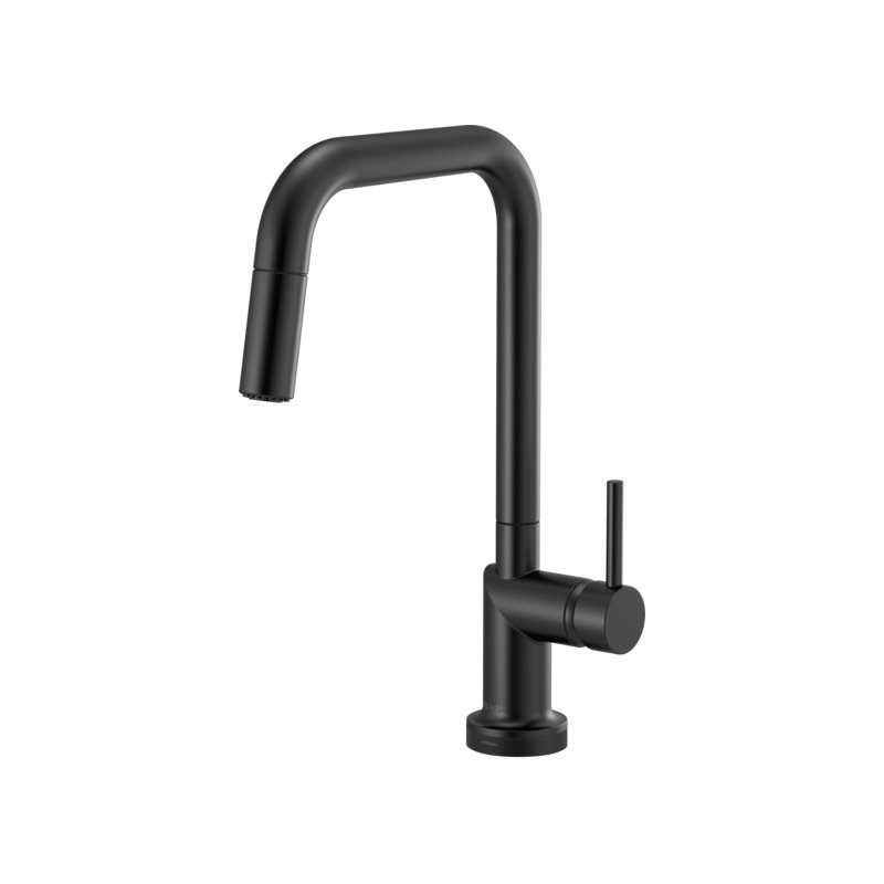 Odin® SmartTouch® Pull-Down Faucet with Square Spout, Matte Black, Lever