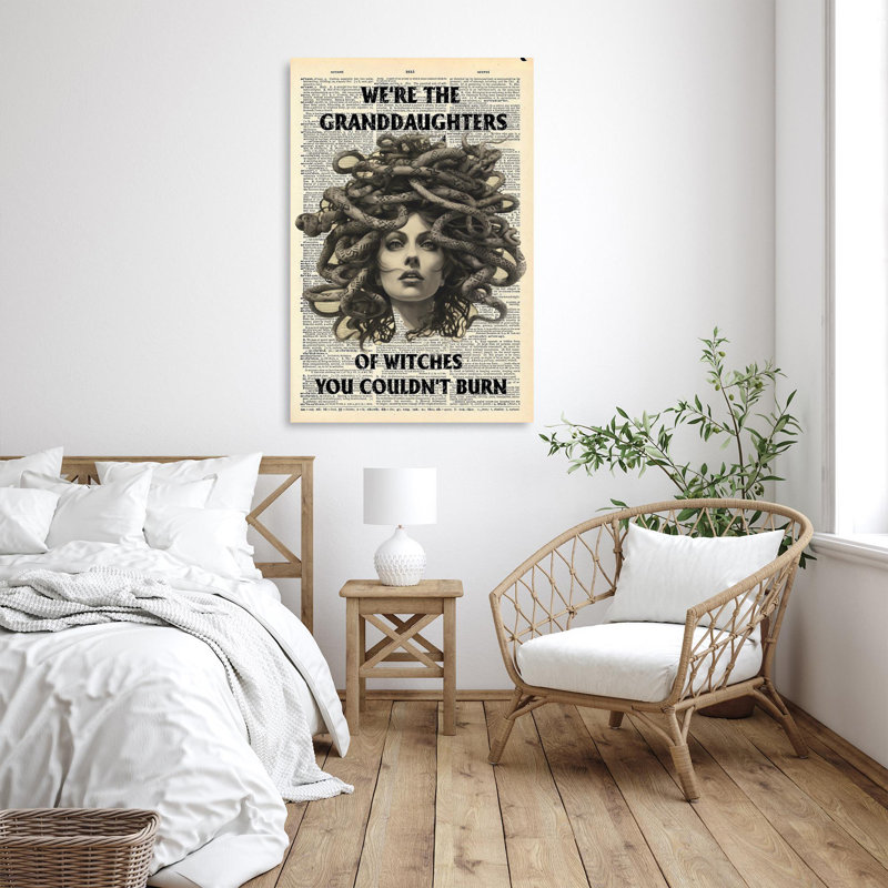 Impression sur toile Medusa, H 36 po x l 24 po x P 1,25 po