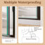Porte de douche pivotante demi-cadre l 30 po x H 72 po en noir mat avec verre trempé de 6 mm d'épaisseur