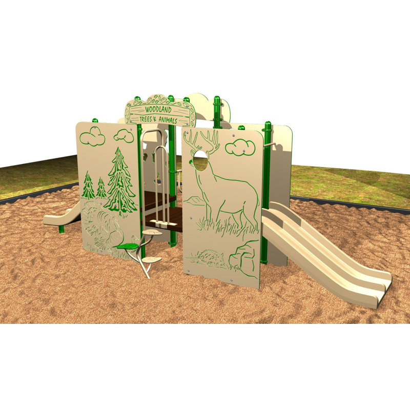 Bois de kidvision, Vert, brun clair et brun