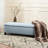 Blue Fabric With Convenient Storage Space - 51"W X 17.5"D 17"H For Bedroom And Stylish Tufting 17.12"W 16.73"H 50.68"D-539952053
