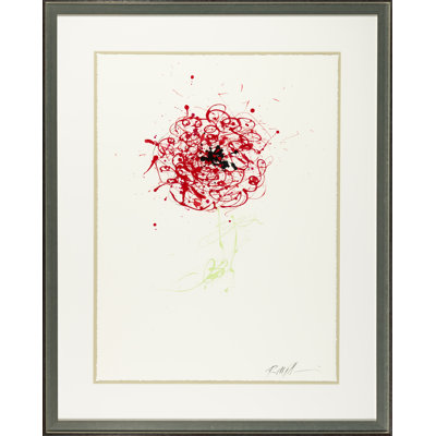 Splatter Flower Print by Robert Robinson