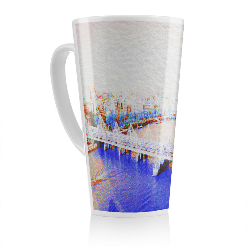 London Eye Veiw Latte Mug, Blue