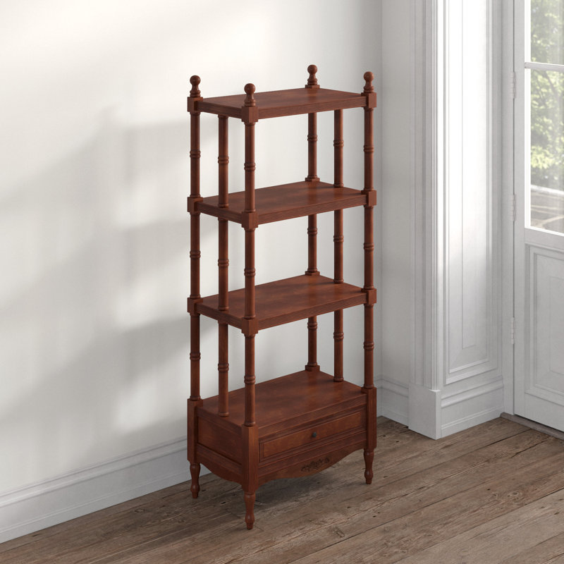 Bibliothèque Aodee, Teinture, (4 Shelves) 55” H x 22” W x 13” D