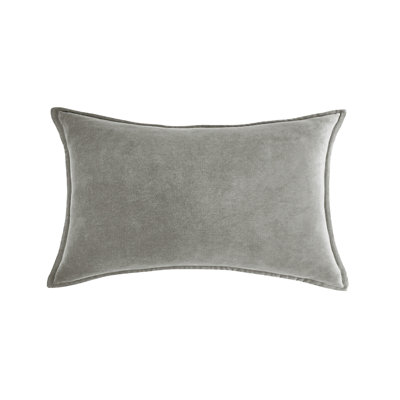  (Covers With Inserts) Set of 2 Rectangular Velvet decorative Throw Pillows size 12"x20"