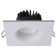 10 Watt LED Direct Wire Downlight Remote Driver CCT Selectable Dimmable Square White Finish
