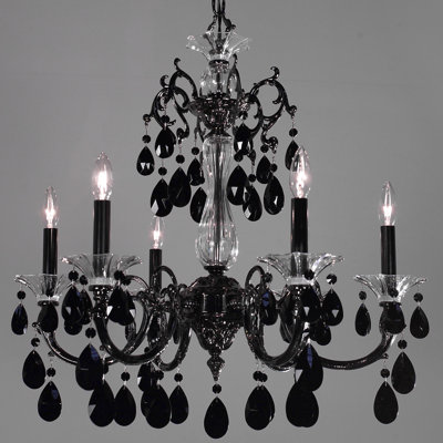 Lustree 6 lumières façon bougie/classique Via Lombardi
