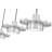Ludo Brushed Nickel 3 Light Linear Chandelier-123223007