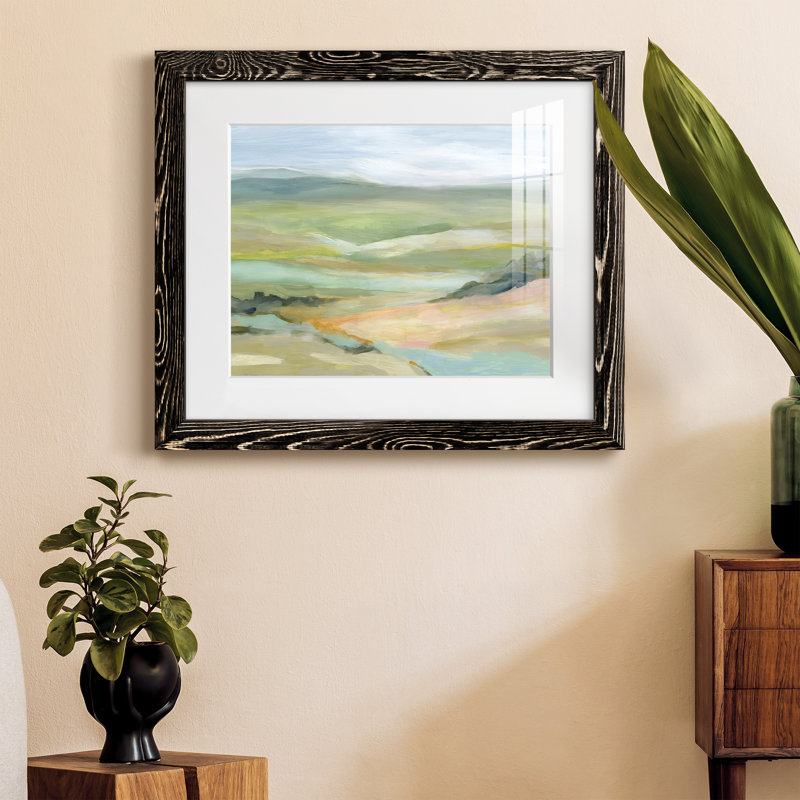River Valley - peinture encadrée, H 24 po x l 18 po x P 1,5 po, Cadre noir