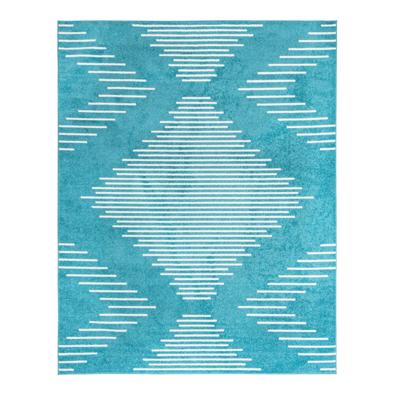 Chenille Geometric Indoor Rug, Rectangle 7'10" x 10'