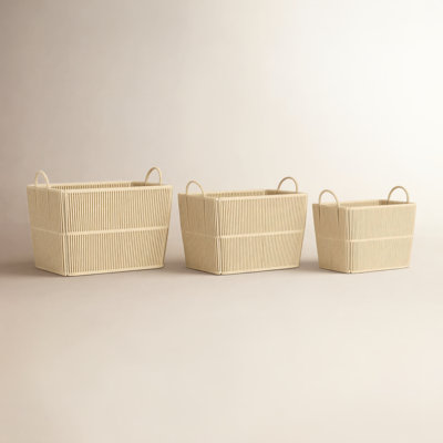 Handmade Decorative Basket - Set of 3