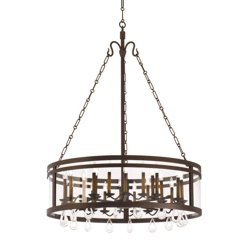 Lustre en bronze Morris LT de Kalco