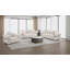 Fauteuil d'appoint rembourré en tissu Hlair beige