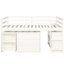 Twin Loft Bed With Cabinet And Rolling Desk - White, Heavy-Duty Robust Dependable-1138684461