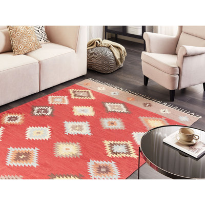 Angela Southwestern Cotton Hand Woven Area Rug